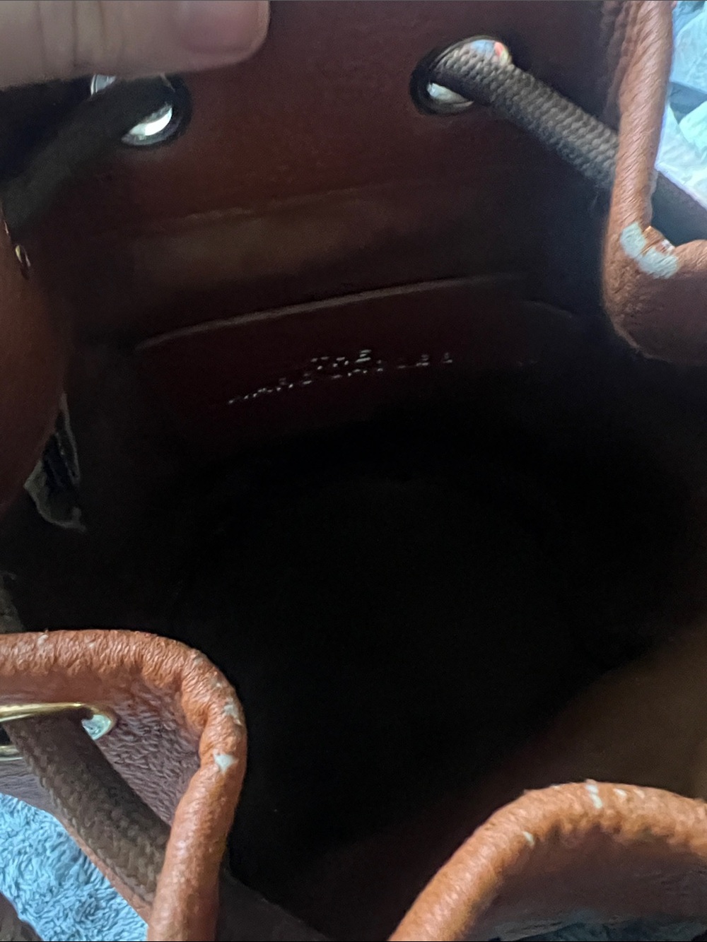 Original Worn Marc Jacobs Orange Drawstring Bucket Bag with Braided Handle - Picture 11 of 14